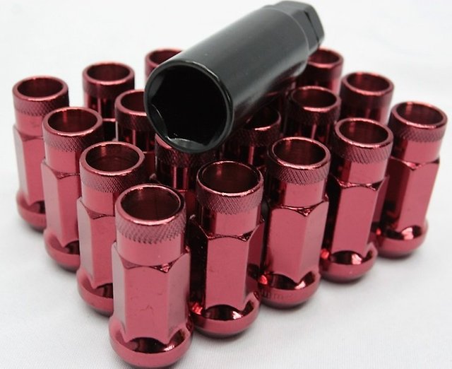 Комплект гаек 20005 Muteki конус 12x1,5 красный HEX 17