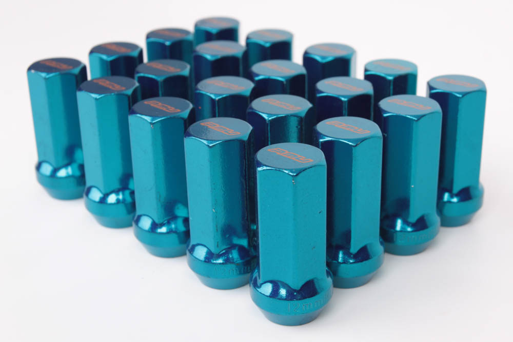 Комплект гаек 20022 PMU N086 конус 12x1,25 45mm синий HEX 17