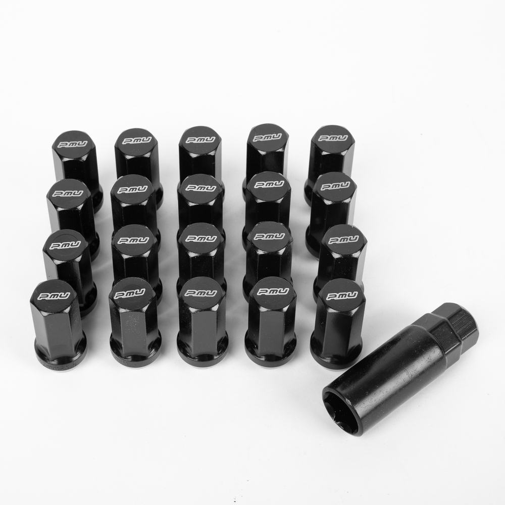 Комплект гаек 20028 PMU N086 конус 12x1,25 45mm чёрный HEX 17