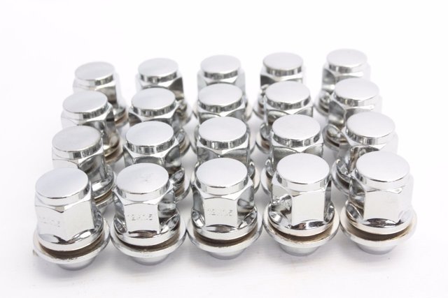 Гайка 20063 пресс-шайба 12x1,5 38mm серебро HEX 21