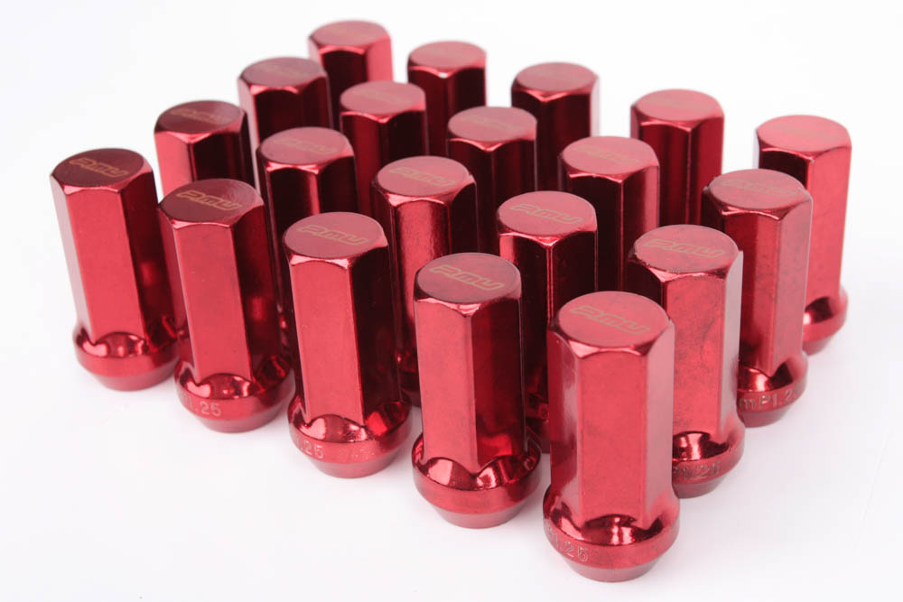 Комплект гаек 20104 PMU N086 конус 12x1,25 45mm красный HEX 17
