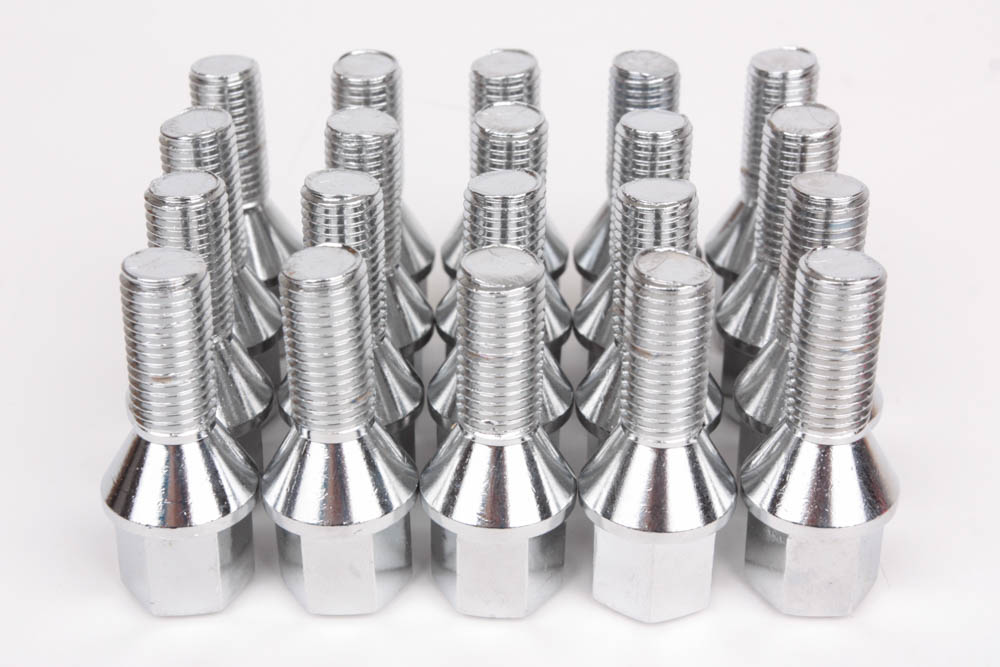 Болт 20109 конус 12x1,5 серебро HEX 17 25 мм