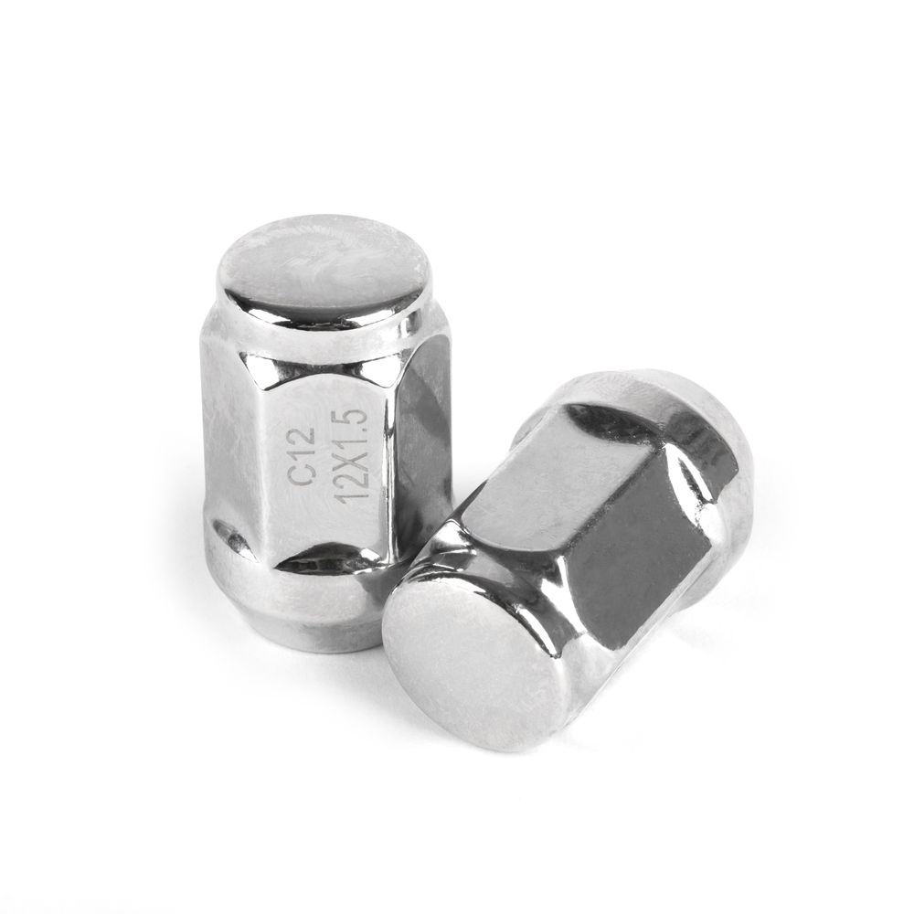 Гайка 20207 ATVL N008 конус 12x1,5 35mm серебро HEX 19