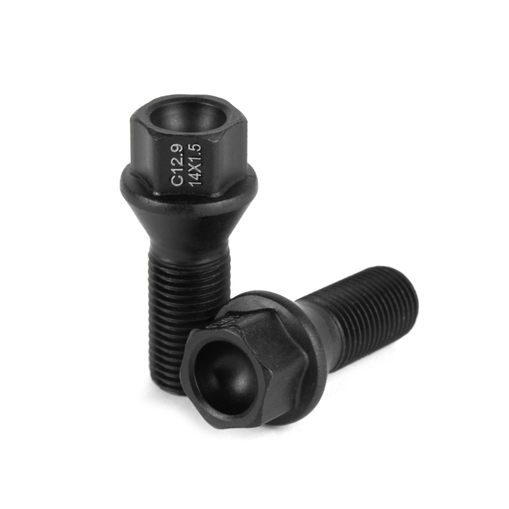 Болт 20224 ATVL 152 конус 14X1,5 28mm чёрный матовый HEX 17