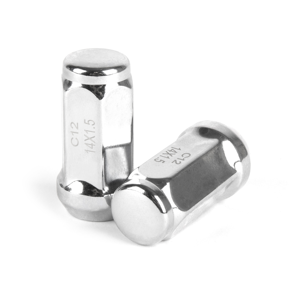 Гайка 20231 ATVL N008-45 конус 14X1,5 45mm серебро HEX 19