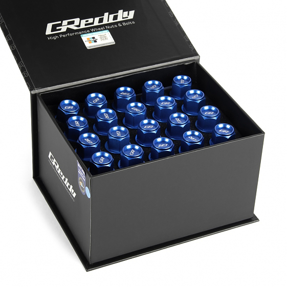 Комплект гаек 20205 Greddy M17 PRO конус 14X1,5 43.5mm синий HEX 19: Фото 5