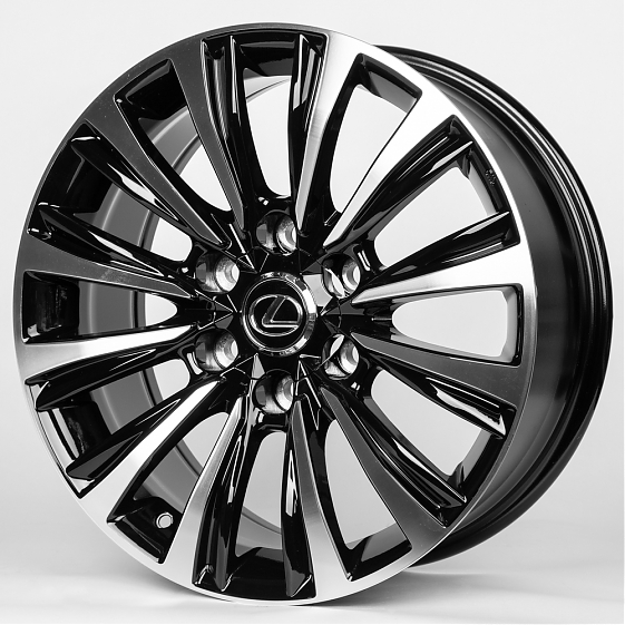 Литые диски 80294 Toyota/Lexus ZT824-DS190 18 J7.5 ET20 6x139.7 106.1 чёрный + полированные спицы: Фото 3