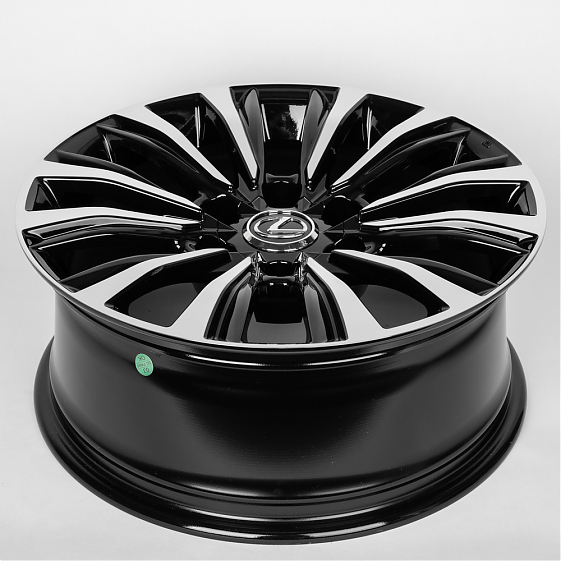 Литые диски 80294 Toyota/Lexus ZT824-DS190 18 J7.5 ET20 6x139.7 106.1 чёрный + полированные спицы: Фото 7