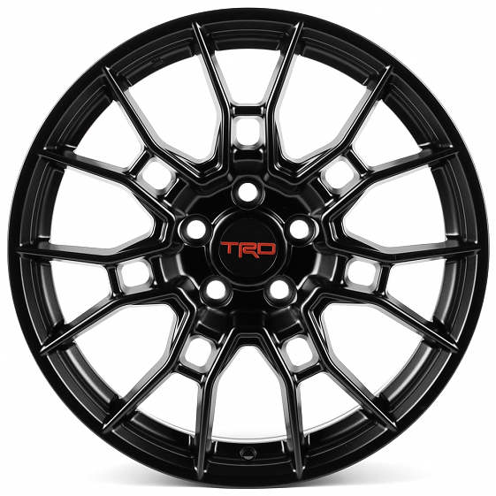 Литые диски 82384 TRD IVF3428 18 J7.5 ET35 5x114.3 60.1 чёрный матовый: Фото 1