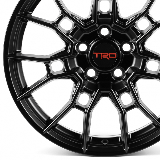 Литые диски 82384 TRD IVF3428 18 J7.5 ET35 5x114.3 60.1 чёрный матовый: Фото 2