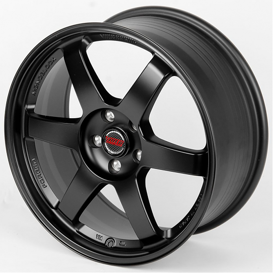 Литые диски 80545 Rays LK017-SK163 18 J8 ET35 5x108 73.1 чёрный матовый: Фото 6