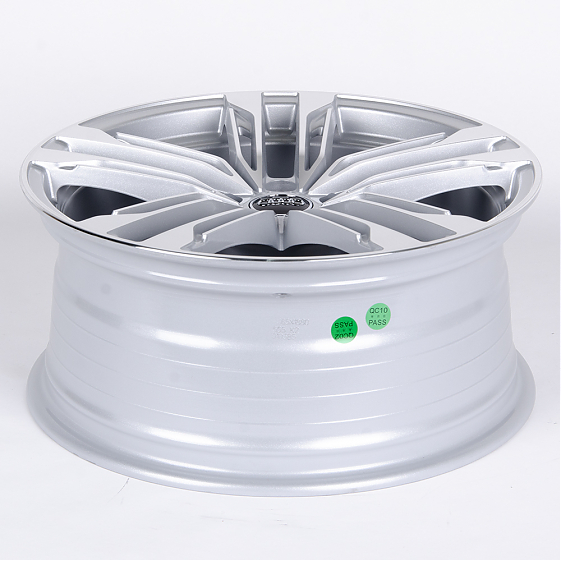 Литые диски 80867 Audi 5565X-SB406 19 J8.5 ET35 5x112 66,45 серебро + полированные спицы: Фото 7
