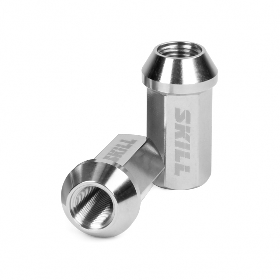 Гайка 90044 SKILL ST002 конус 12x1,25 40mm серебро HEX 17: Фото 1