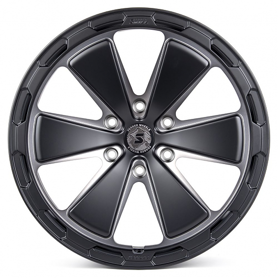 Кованые диски H231022G SKILL SV606-SK188 20 J9 ET19 6x139.7 77.8 чёрный матовый + матовый лак: Фото 1