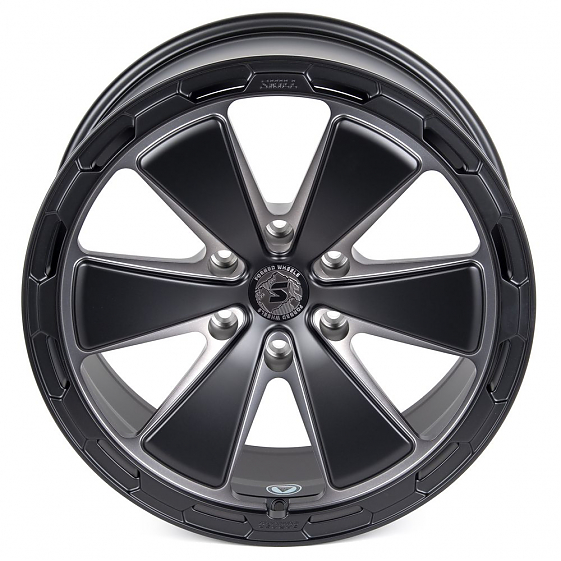 Кованые диски H231022G SKILL SV606-SK188 20 J9 ET19 6x139.7 77.8 чёрный матовый + матовый лак: Фото 3
