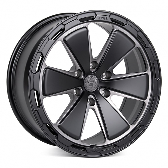 Кованые диски H231022G SKILL SV606-SK188 20 J9 ET19 6x139.7 77.8 чёрный матовый + матовый лак: Фото 4