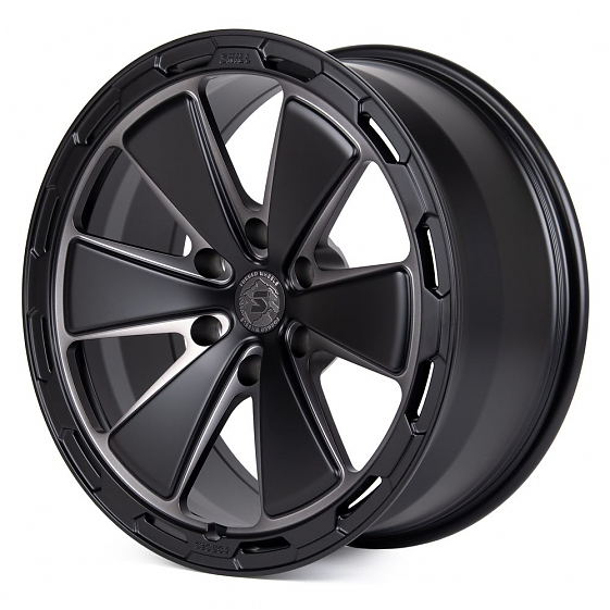 Кованые диски H231022G SKILL SV606-SK188 20 J9 ET19 6x139.7 77.8 чёрный матовый + матовый лак: Фото 5
