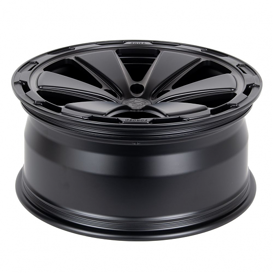 Кованые диски H231022G SKILL SV606-SK188 20 J9 ET19 6x139.7 77.8 чёрный матовый + матовый лак: Фото 7