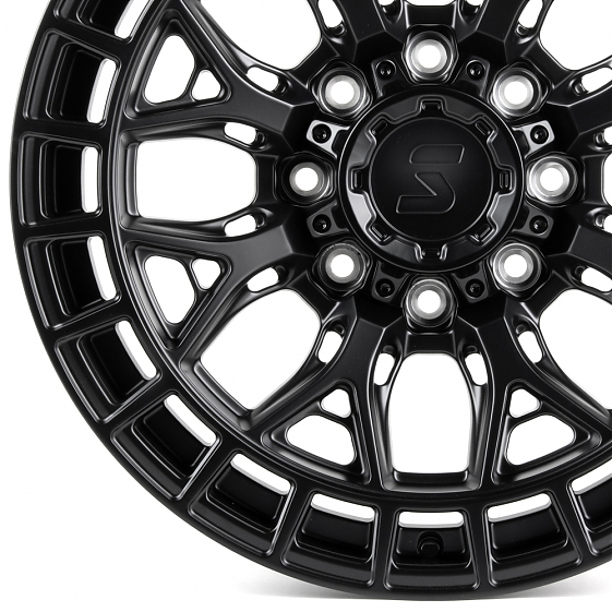 Кованые диски H260514D SKILL SV623-SB563 20 J9 ET29 8x165.1 121.3 чёрный матовый: Фото 2