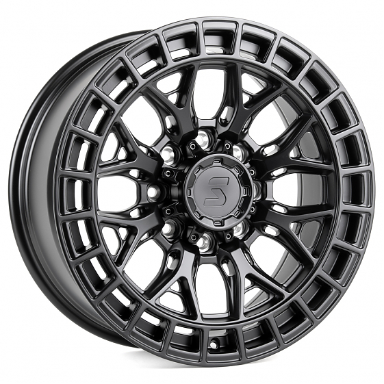 Кованые диски H260514D SKILL SV623-SB563 20 J9 ET29 8x165.1 121.3 чёрный матовый: Фото 4