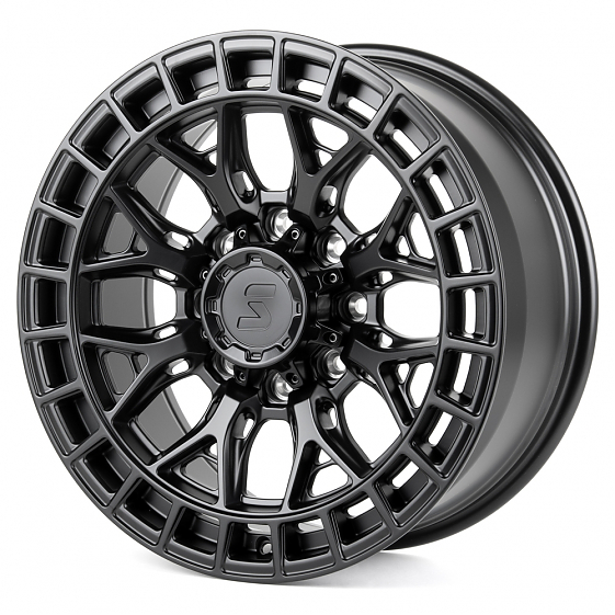 Кованые диски H260514D SKILL SV623-SB563 20 J9 ET29 8x165.1 121.3 чёрный матовый: Фото 5
