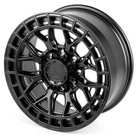 Кованые диски H260514D SKILL SV623-SB563 20 J9 ET29 8x165.1 121.3 чёрный матовый: Фото 6