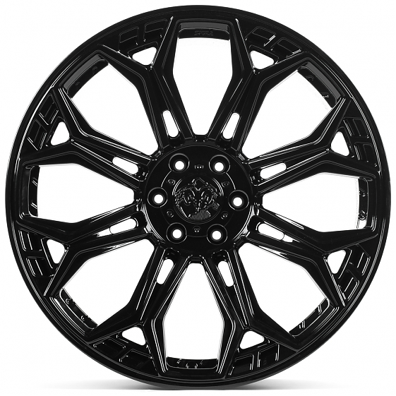 Кованые диски H260317C SKILL SV394-CS477 24 J11.5 ET-10 6x139.7 77.8 чёрный глянцевый: Фото 1