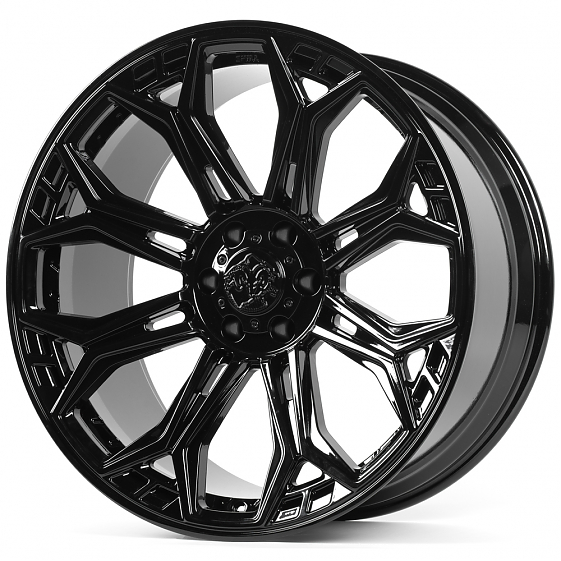 Кованые диски H260317C SKILL SV394-CS477 24 J11.5 ET-10 6x139.7 77.8 чёрный глянцевый: Фото 4