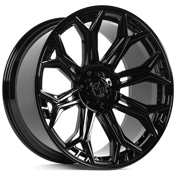 Кованые диски H260317C SKILL SV394-CS477 24 J11.5 ET-10 6x139.7 77.8 чёрный глянцевый: Фото 6