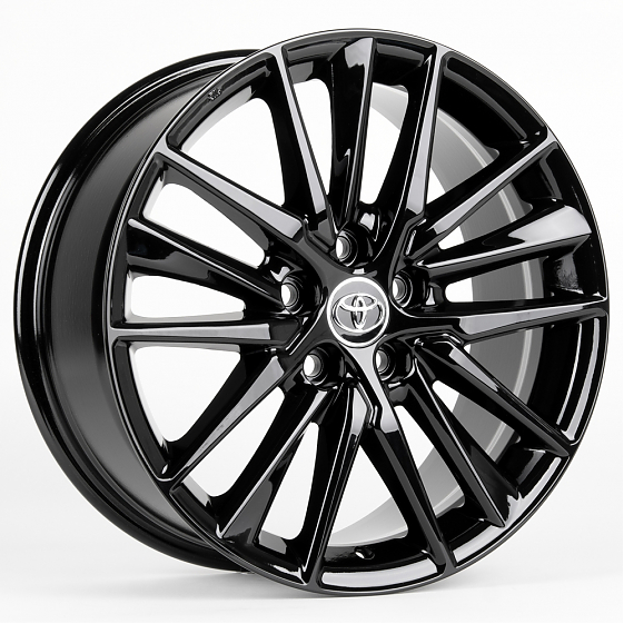 Литые диски 81999 Toyota 1176D-CT478 17 J7.5 ET40 5x114.3 60.1 чёрный глянцевый: Фото 4