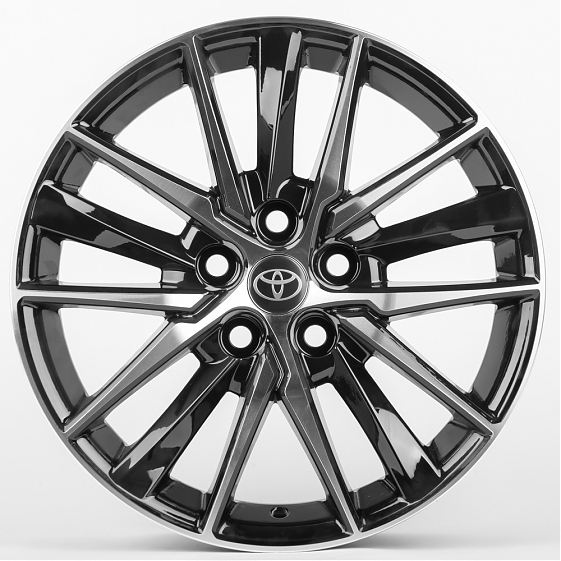 Литые диски 80103 Toyota/Lexus 1176D-CT345 17 J7.5 ET40 5x114.3 60.1 чёрный + полированный спицы: Фото 1