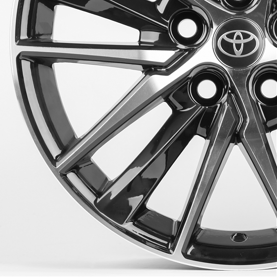 Литые диски 80103 Toyota/Lexus 1176D-CT345 17 J7.5 ET40 5x114.3 60.1 чёрный + полированный спицы: Фото 3