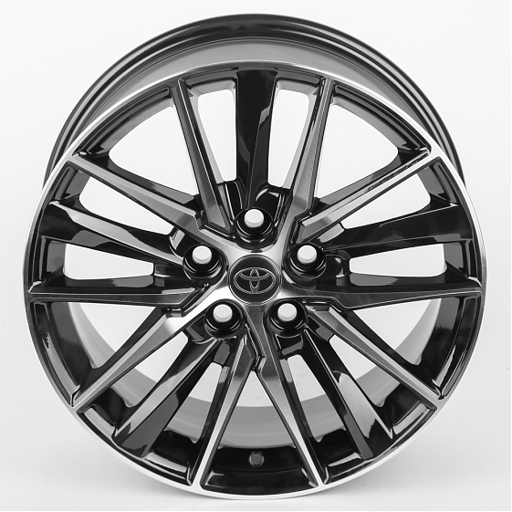 Литые диски 80103 Toyota/Lexus 1176D-CT345 17 J7.5 ET40 5x114.3 60.1 чёрный + полированный спицы: Фото 4