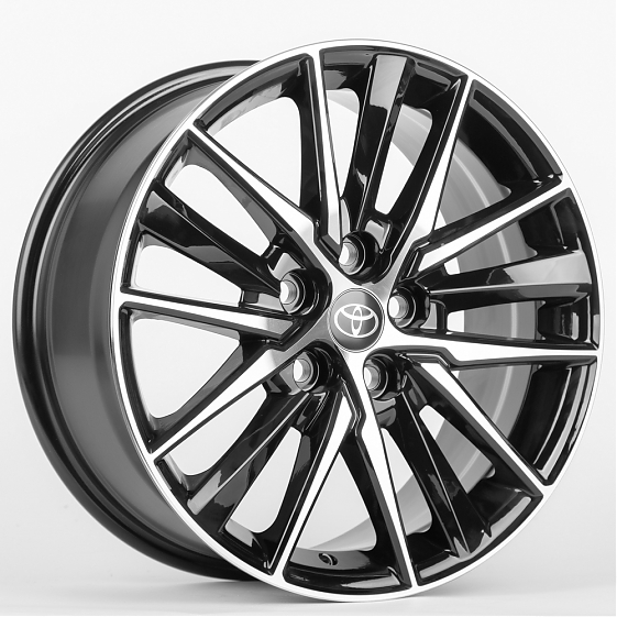 Литые диски 80103 Toyota/Lexus 1176D-CT345 17 J7.5 ET40 5x114.3 60.1 чёрный + полированный спицы: Фото 5