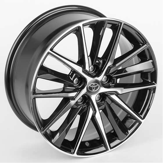 Литые диски 80103 Toyota/Lexus 1176D-CT345 17 J7.5 ET40 5x114.3 60.1 чёрный + полированный спицы: Фото 6