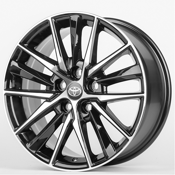 Литые диски 80103 Toyota/Lexus 1176D-CT345 17 J7.5 ET40 5x114.3 60.1 чёрный + полированный спицы: Фото 7