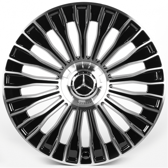 Литые диски 81814 Mercedes-Benz iV-313Q-SF100 20 J8.5 ET35 5x112 66.6 чёрный глянцевый + полированны: Фото 1