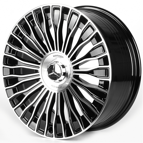 Литые диски 81814 Mercedes-Benz iV-313Q-SF100 20 J8.5 ET35 5x112 66.6 чёрный глянцевый + полированны: Фото 5