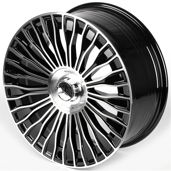 Литые диски 81814 Mercedes-Benz iV-313Q-SF100 20 J8.5 ET35 5x112 66.6 чёрный глянцевый + полированны: Фото 6