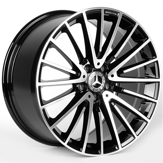 Литые диски 81805 Mercedes-Benz 3064F-CT508 19 J8.5 ET36 5x112 66.56 чёрный глянцевый + полированные: Фото 4