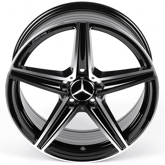 Литые диски 82328 Mercedes-Benz XF012-DS315 17 J7.5 ET35 5x112 66.45 чёрный глянцевый + полированные: Фото 3