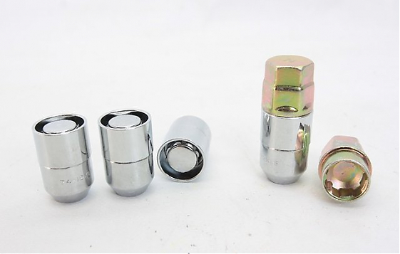 Гайка 60003 Wheel Lock конус 12x1,5 38mm серебро 19/21: Фото 2