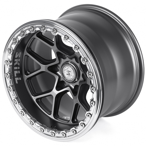 Кованые диски H250821X SKILL SB821-SB522 17 J10 ET-25 6x139.7 106.1 графит матовый + зеркальная поли: Фото 6
