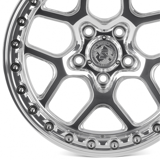 Кованые диски H260602C SKILL SB821-SL178 17 J9 ET-12 5x127 71.5 зеркальная полировка: Фото 2
