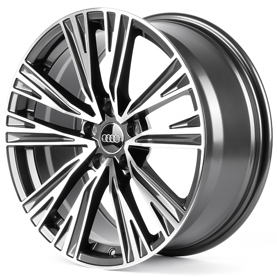 Литые диски 82366 Audi IVF993 18 J8 ET35 5x112 66.45 графит + полированные спицы: Фото 5