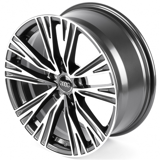Литые диски 82366 Audi IVF993 18 J8 ET35 5x112 66.45 графит + полированные спицы: Фото 6