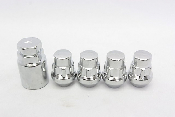 Гайка 60001 Wheel Lock конус 12x1,5 33mm серебро 19/21: Фото 3