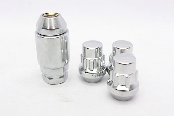 Гайка 60001 Wheel Lock конус 12x1,5 33mm серебро 19/21: Фото 1