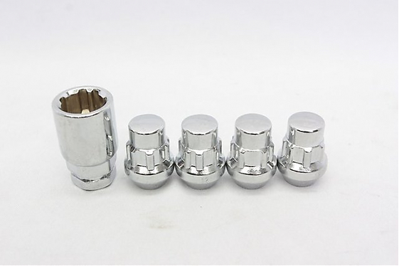 Гайка 60001 Wheel Lock конус 12x1,5 33mm серебро 19/21: Фото 2