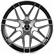 Кованые диски H241224T SKILL SL187-CS412 20 J9 ET20 5x130 84.1 чёрный глянцевый + полированные спицы